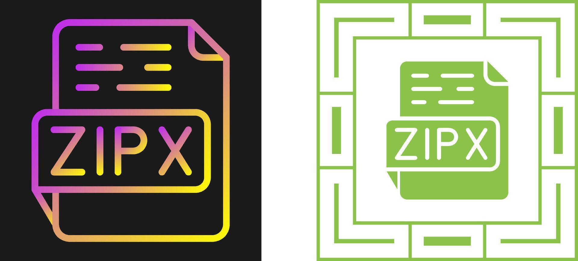 ZIPX Vector Icon