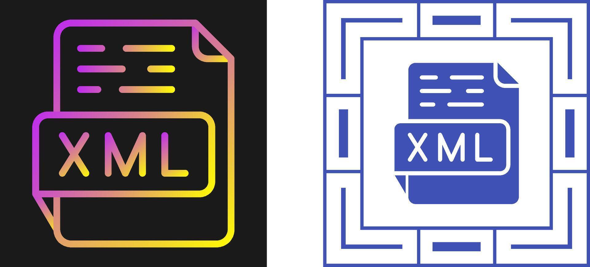 XML Vector Icon