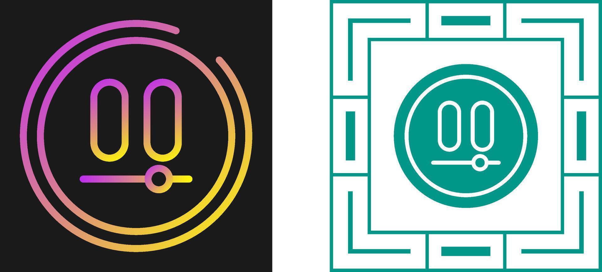 Video Pause Button Vector Icon