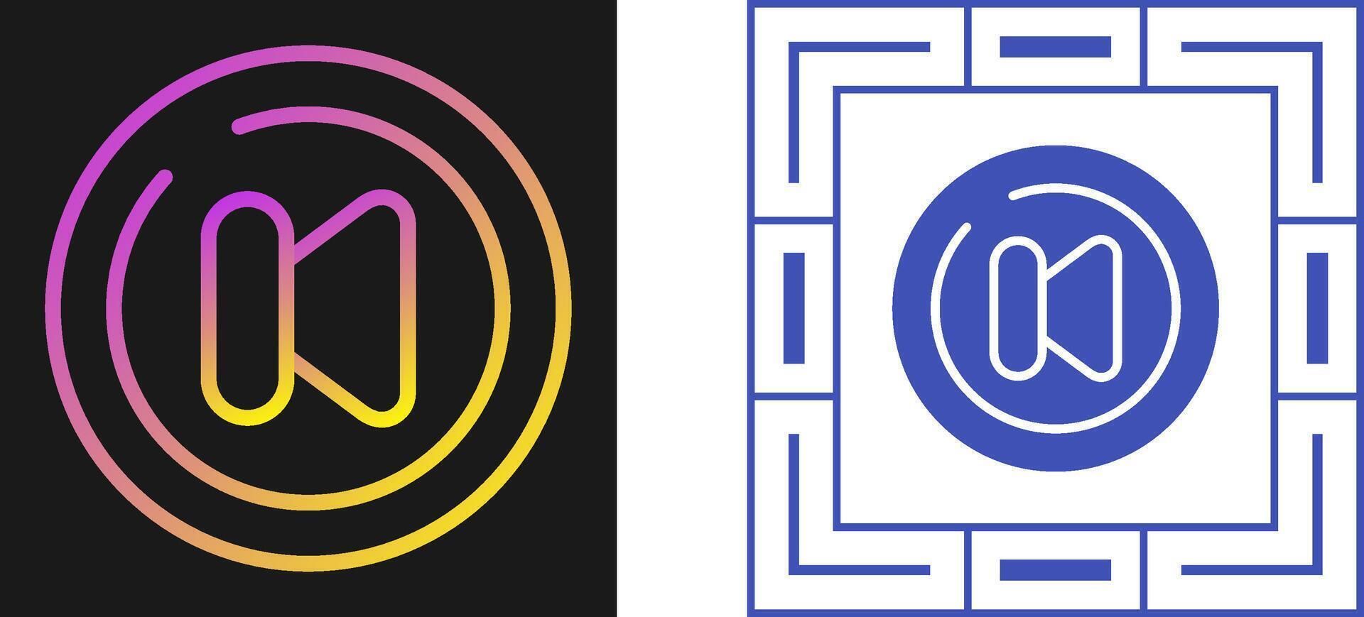 Video Previous Track Circl Vector Icon