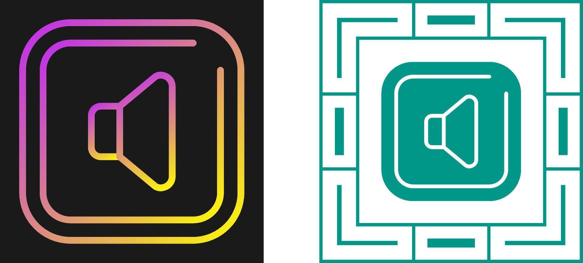 Speaker Square Vector Icon