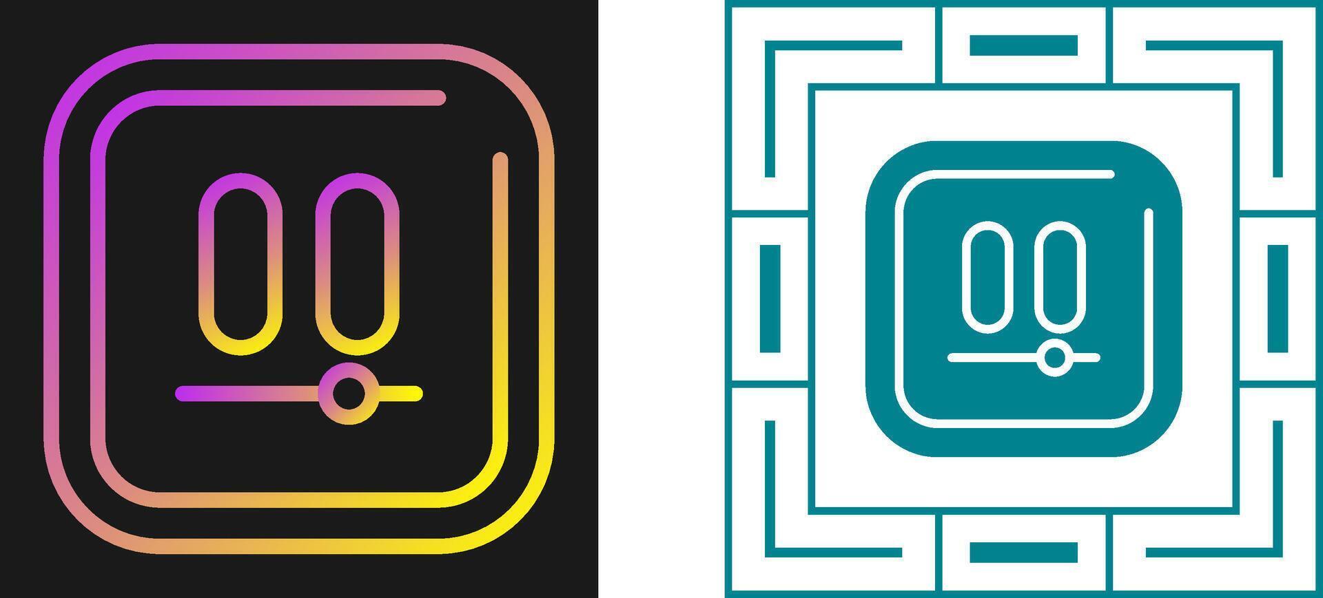 Video Pause Square Vector Icon