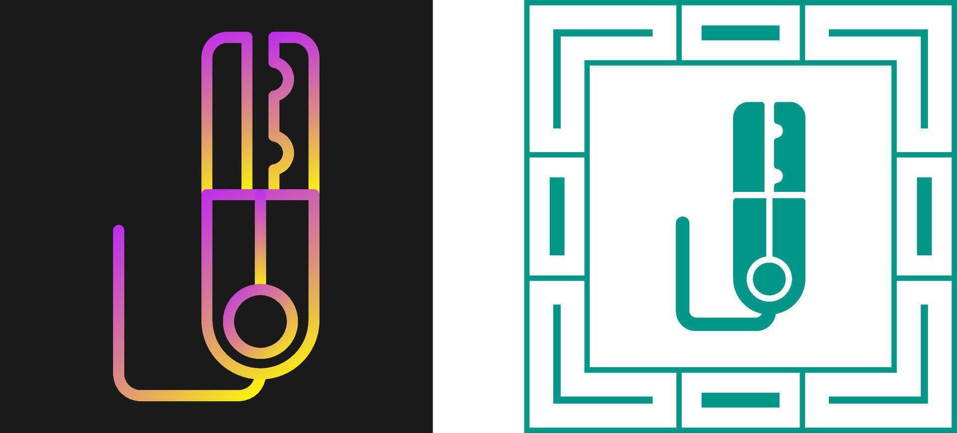 Grounding Clamp Vector Icon
