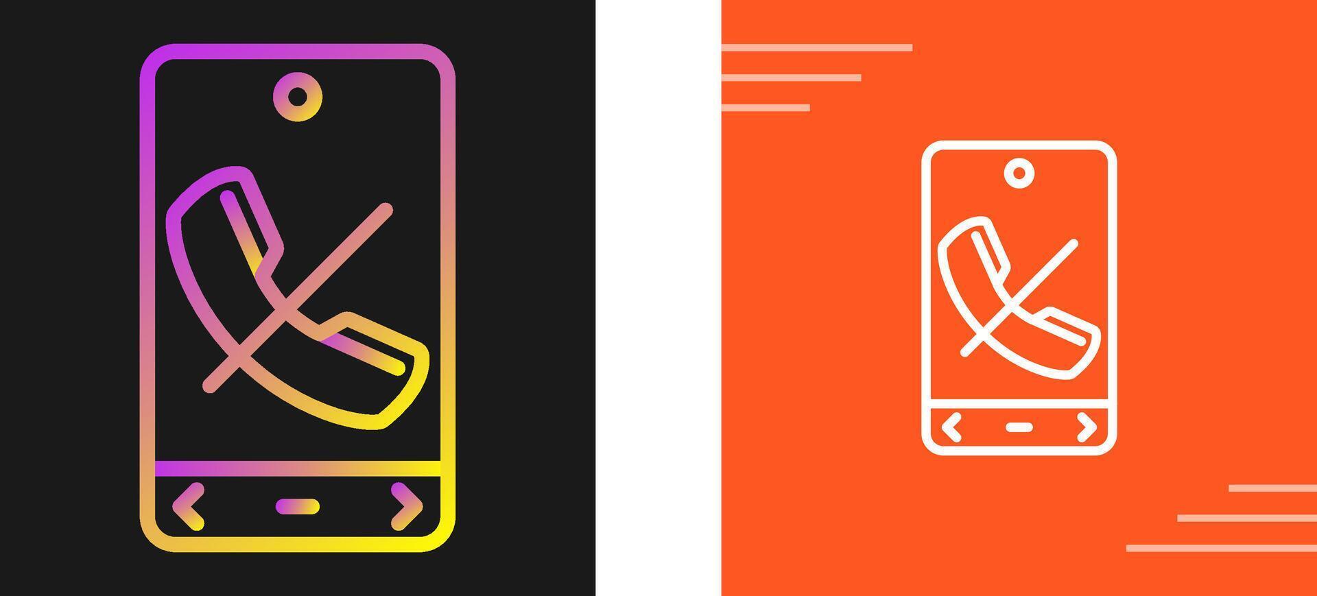 Call End Vector Icon