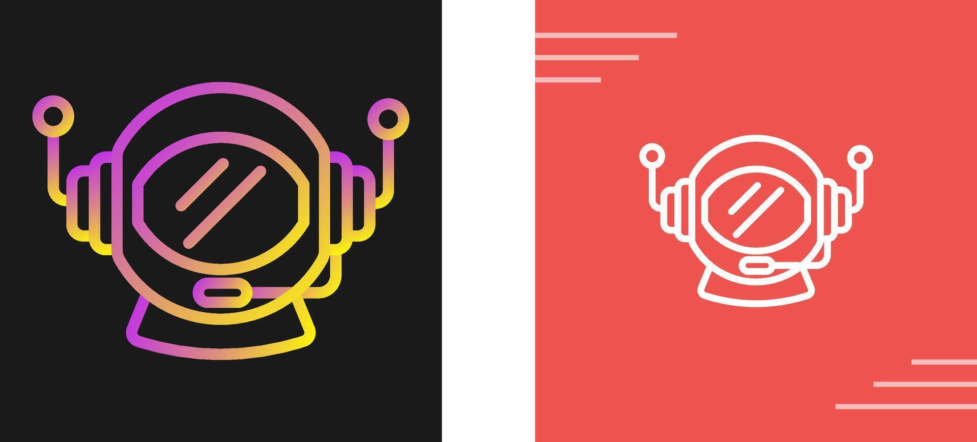 Astronaut Helmet Vector Icon