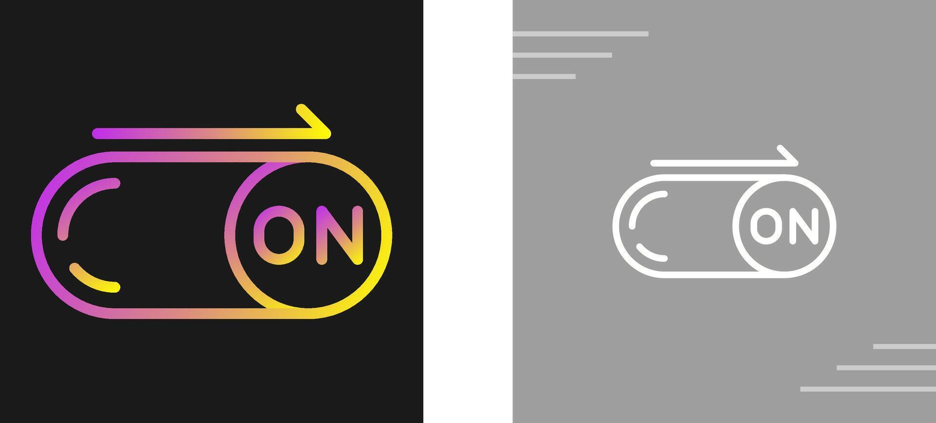 On Button Vector Icon