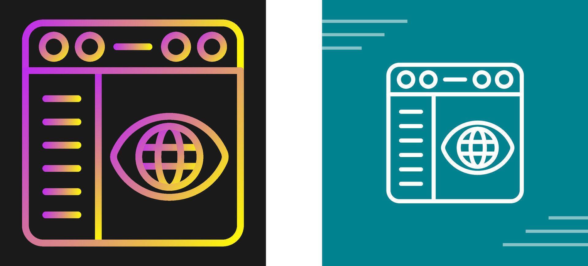 Browser Settings Vector Icon