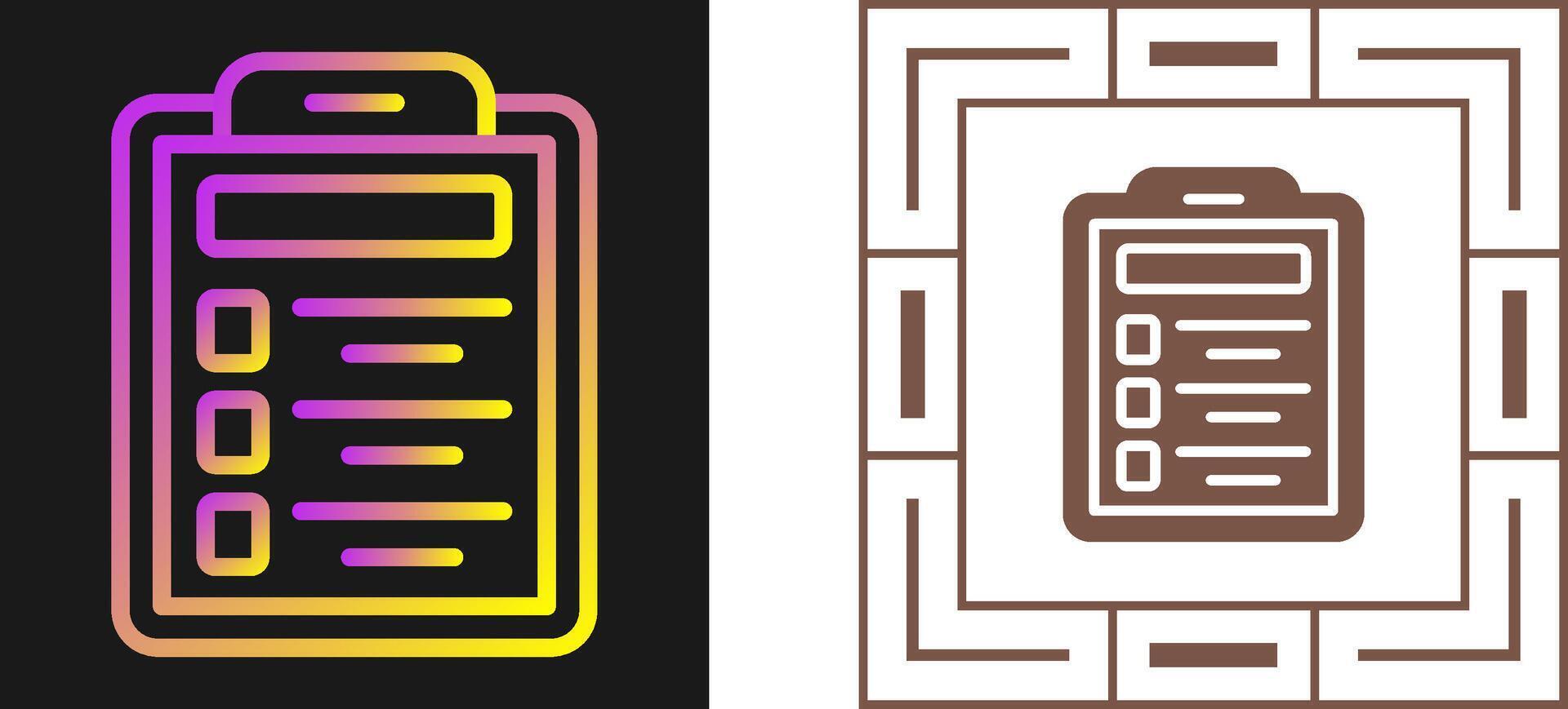 Clipboard Vector Icon