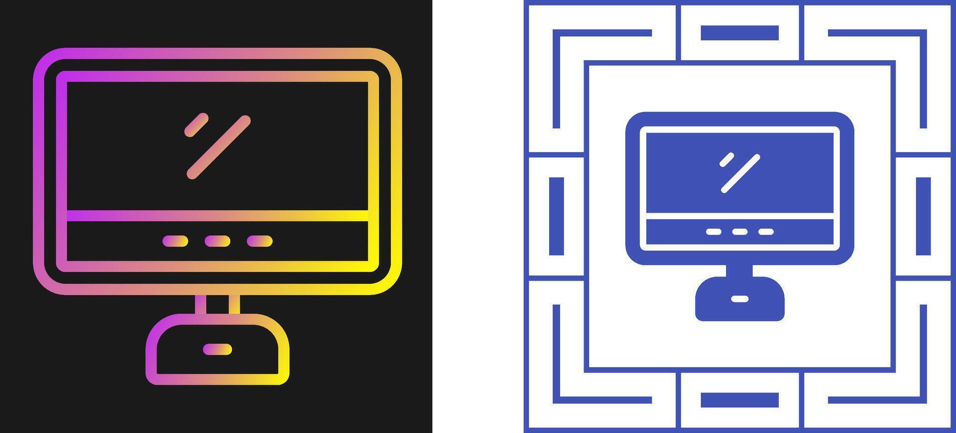 Desktop Vector Icon