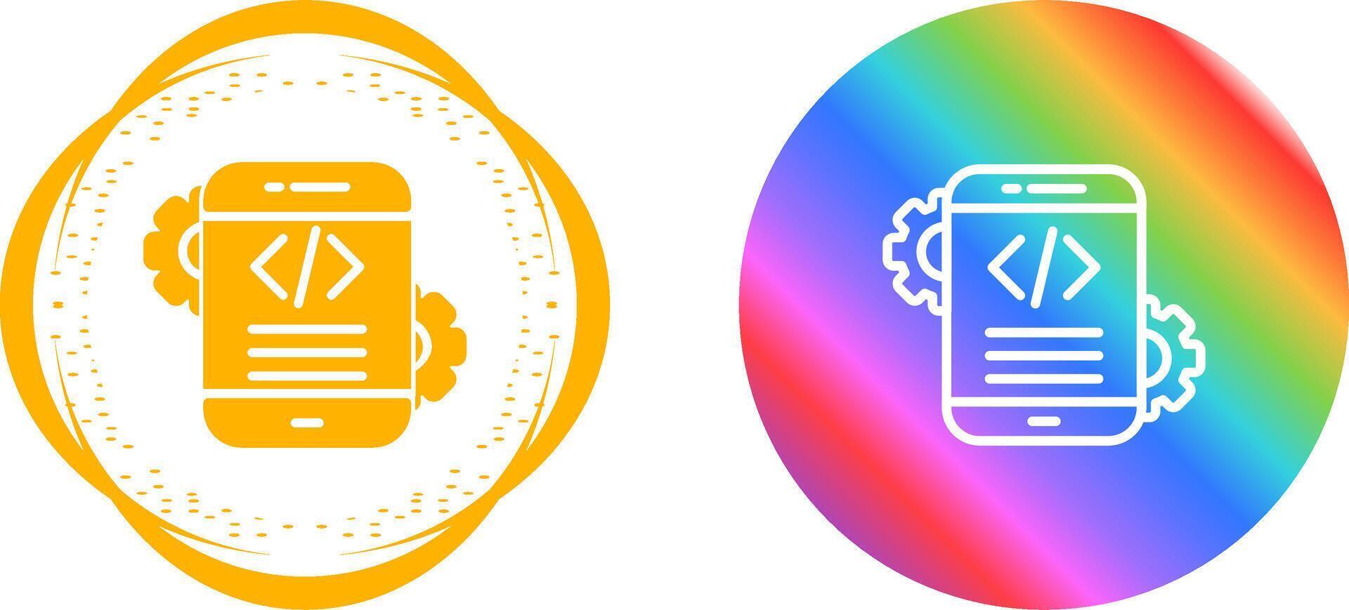 Mobile App Development Vector Icon