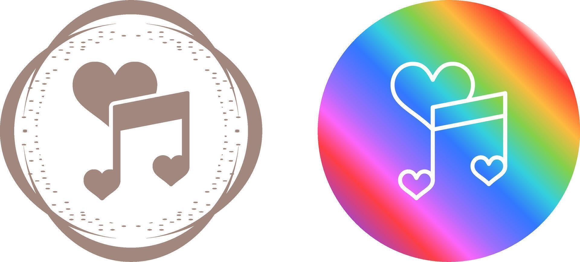 Love songs Vector Icon