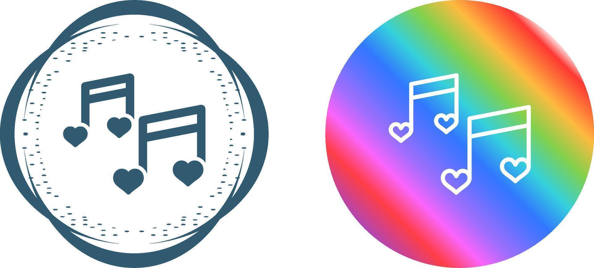 Romantic music Vector Icon