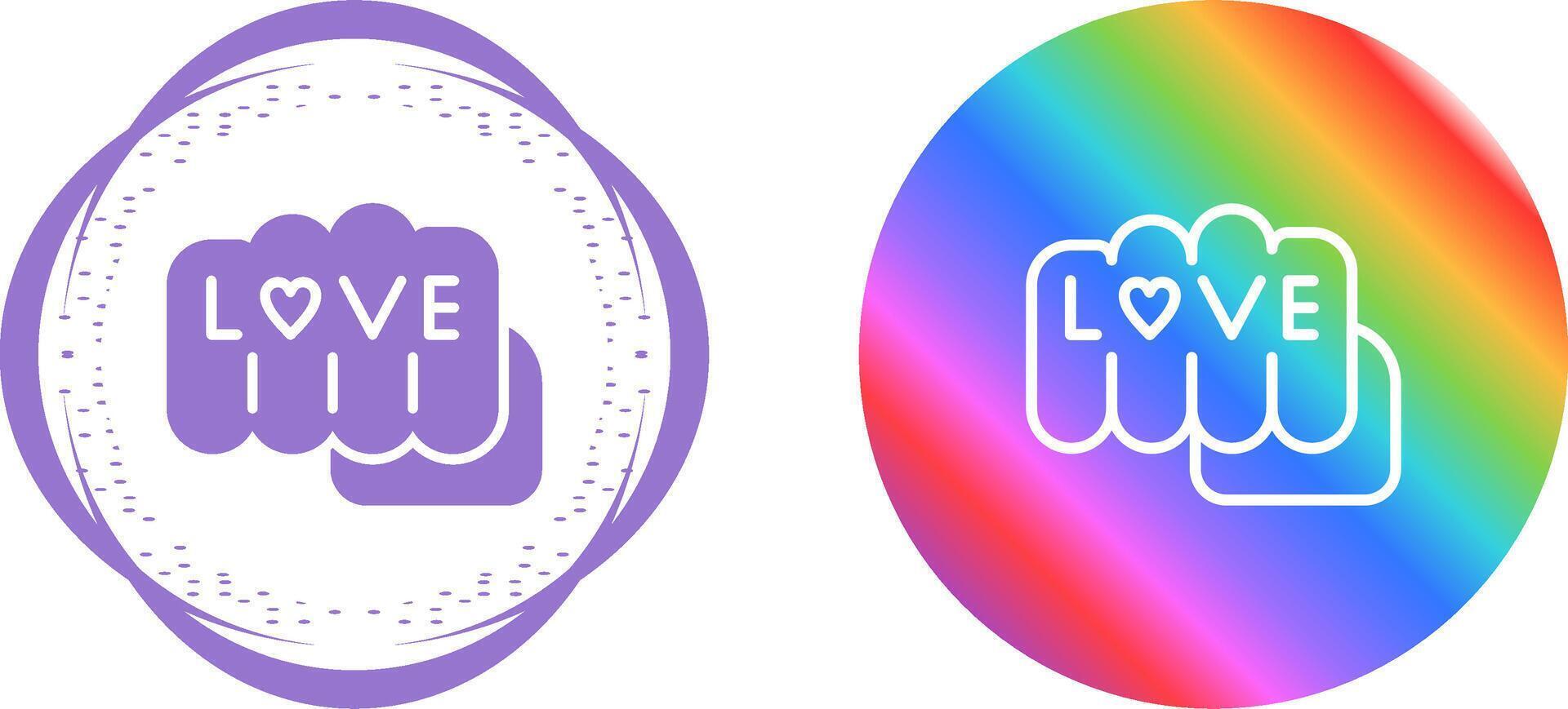 Love tattoo Vector Icon