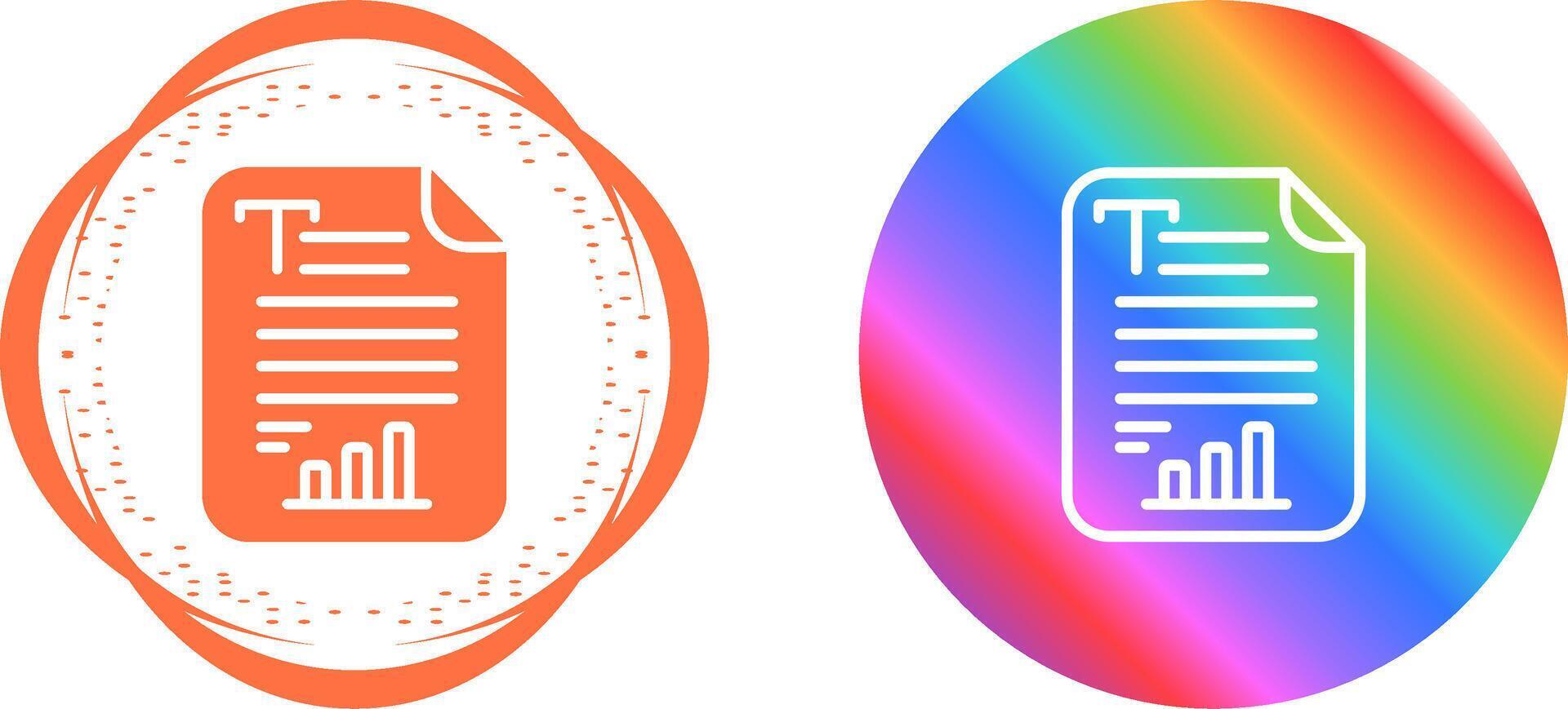 Text Analytics Vector Icon