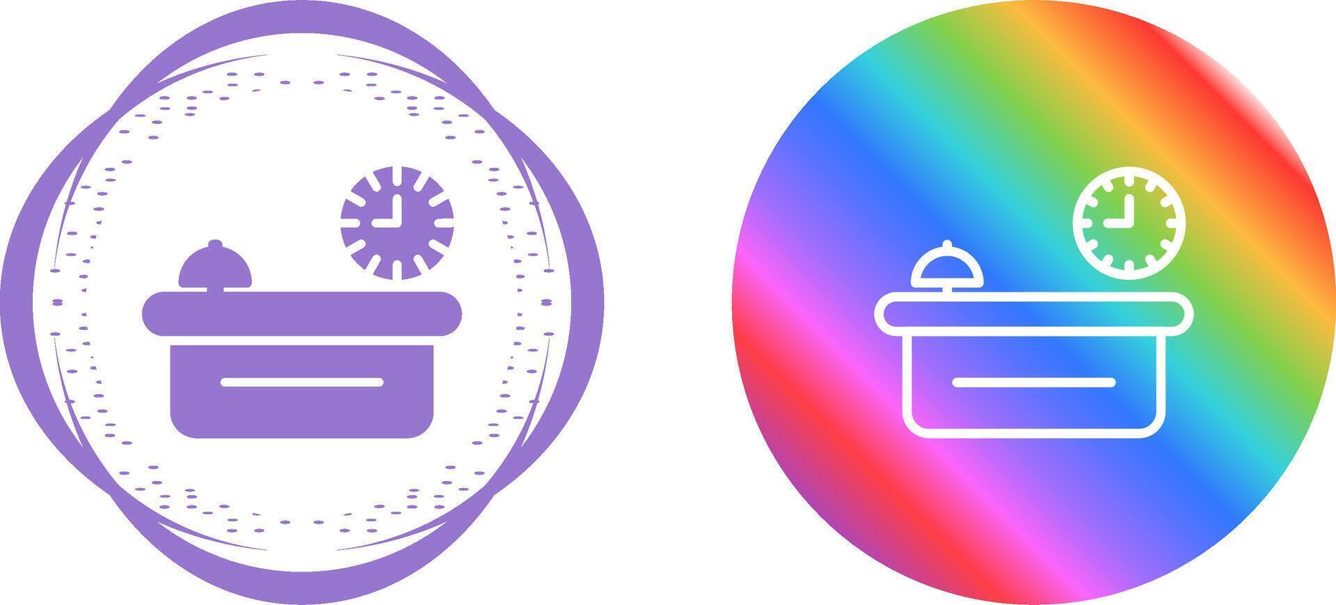 Customer Service Counter Vector Icon