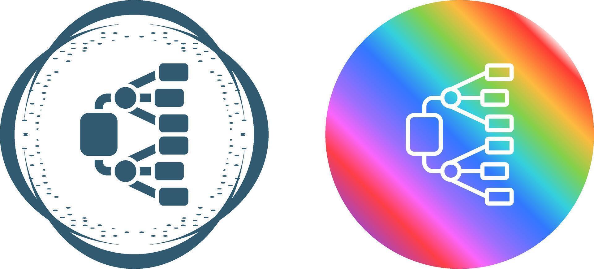 Network Diagram Vector Icon