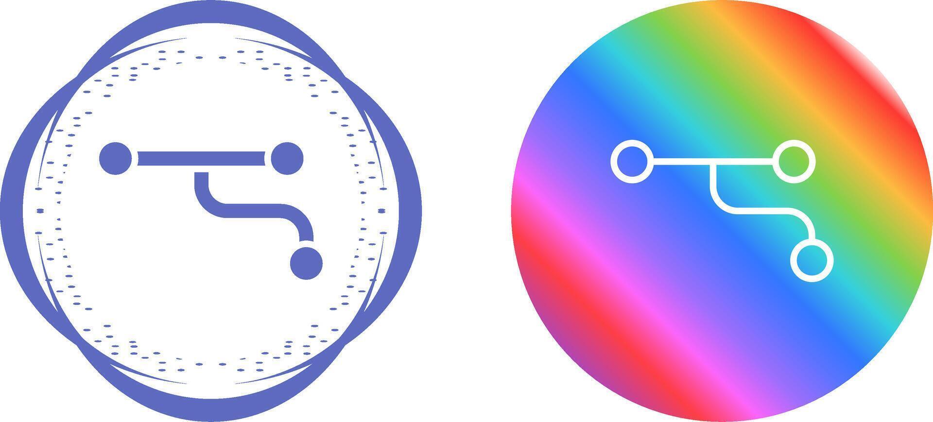 Divergence Vector Icon