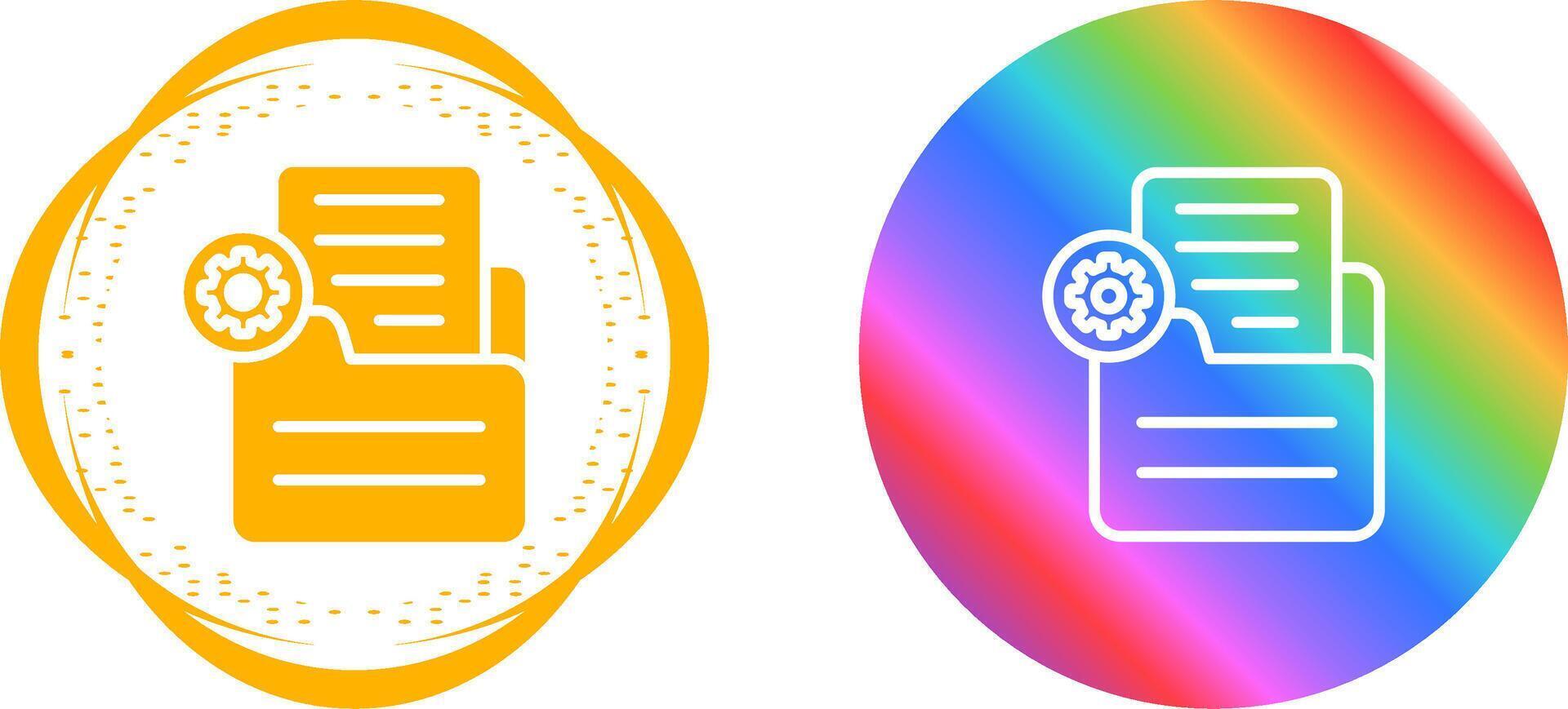 Document Settings Vector Icon