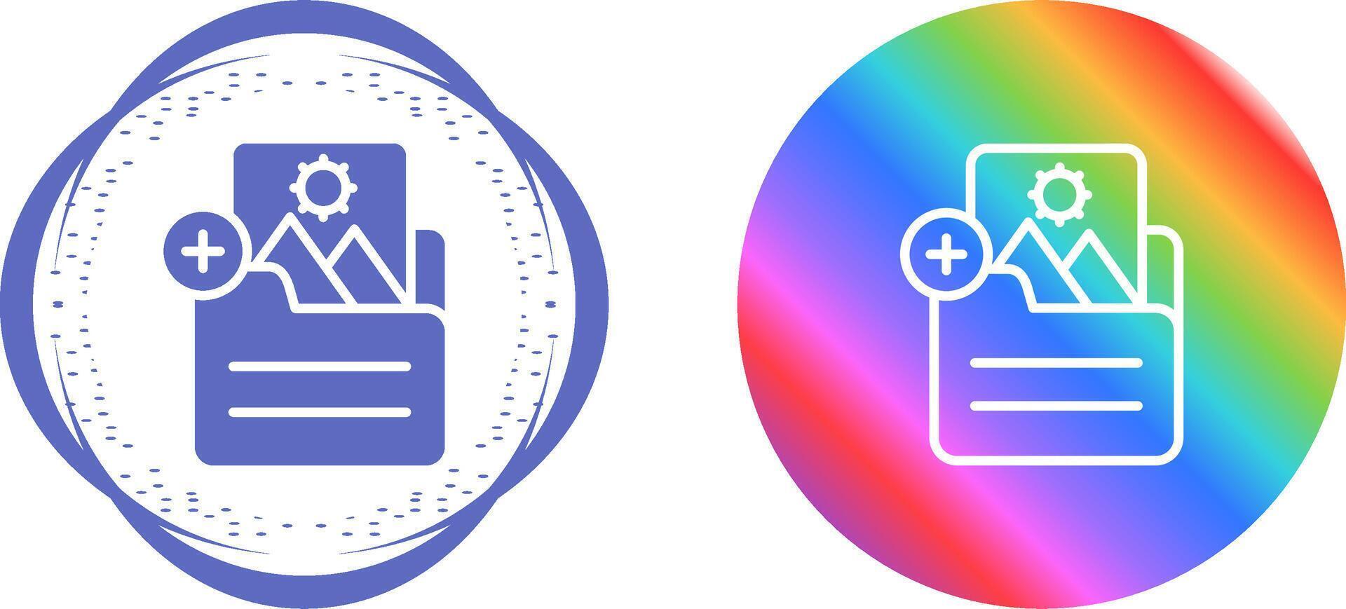Document Insert Image Vector Icon