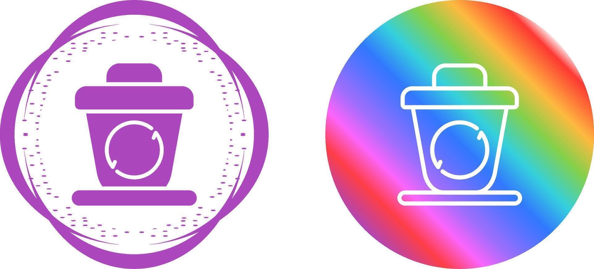 Recycling bin Vector Icon