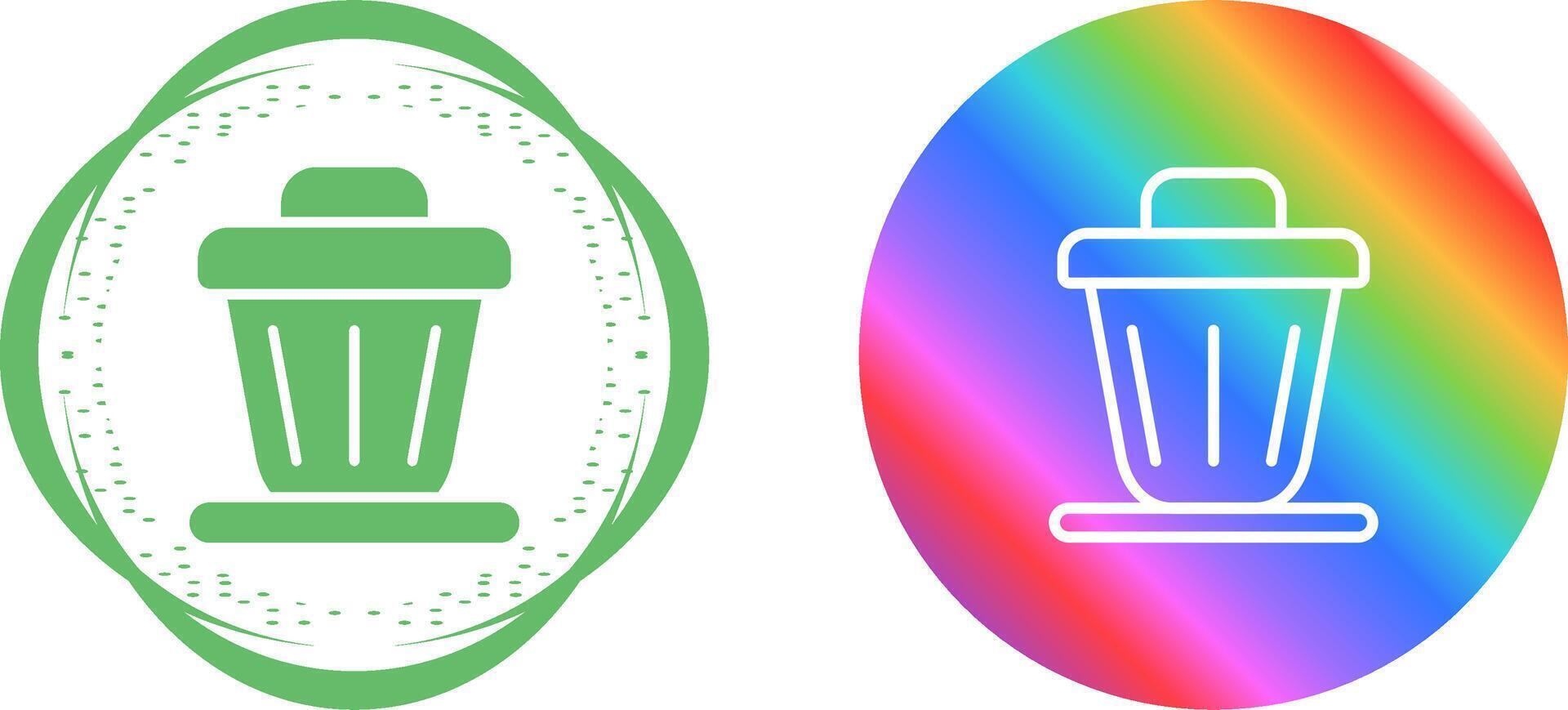 Trash bin Vector Icon