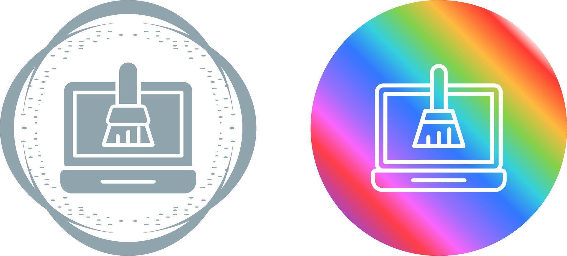 Disk Cleanup Vector Icon