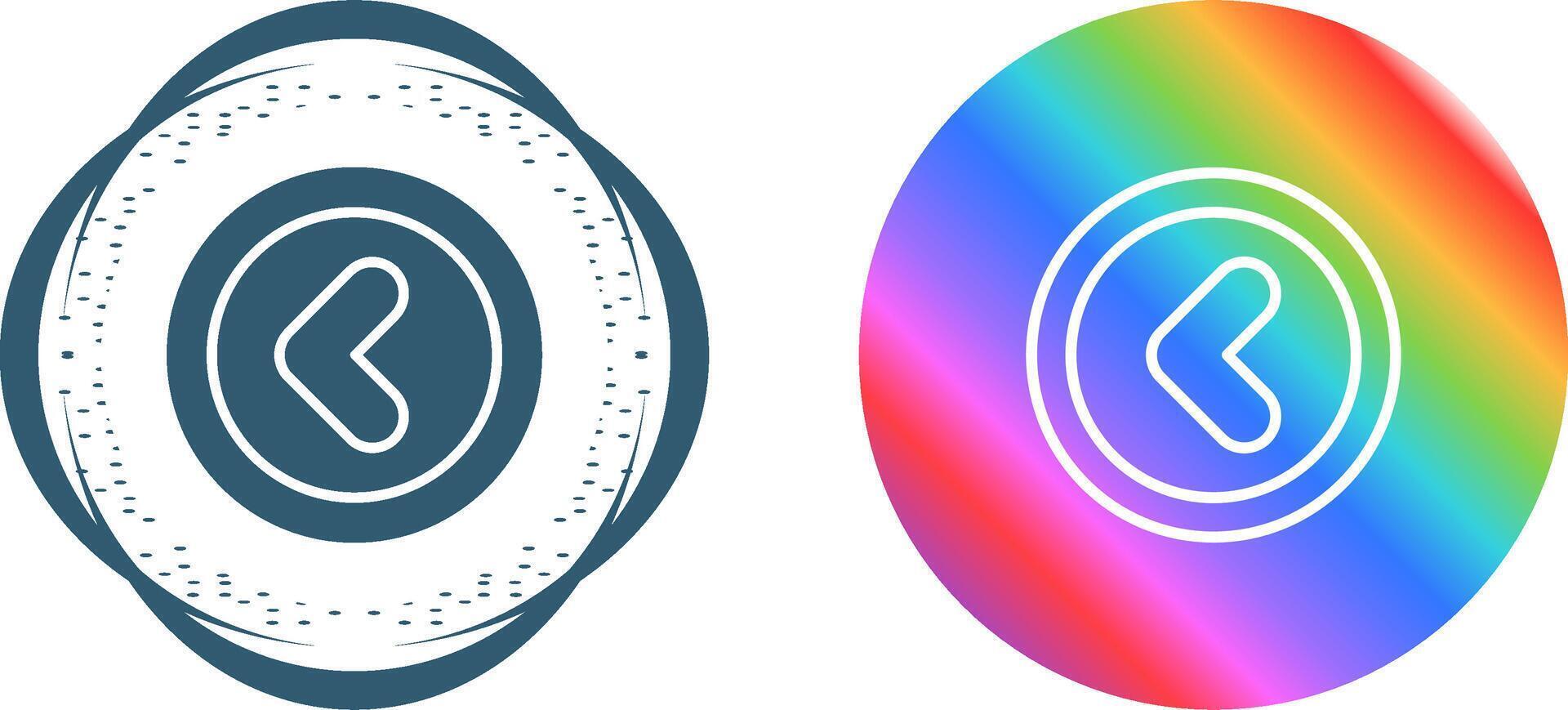 Angle Left Vector Icon