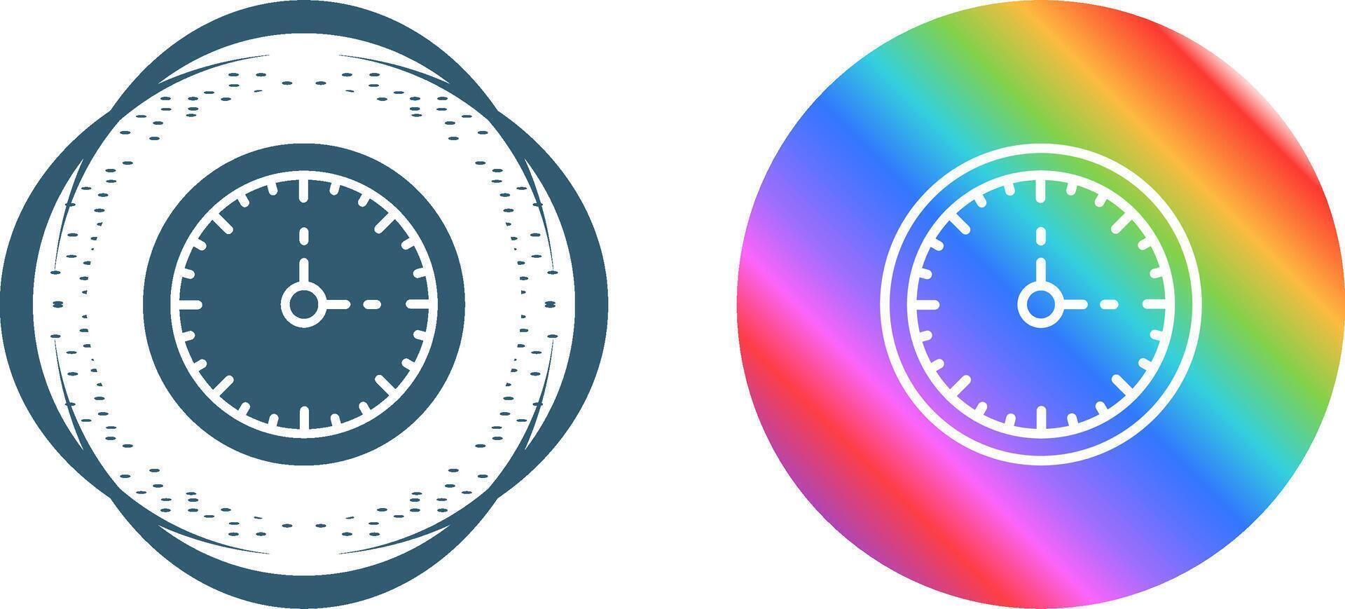 Clock Three Vector Icon