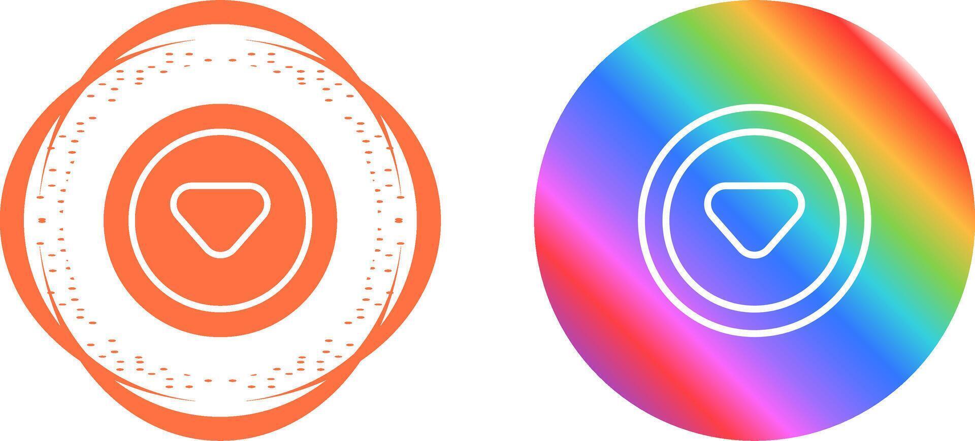 Caret Down Vector Icon