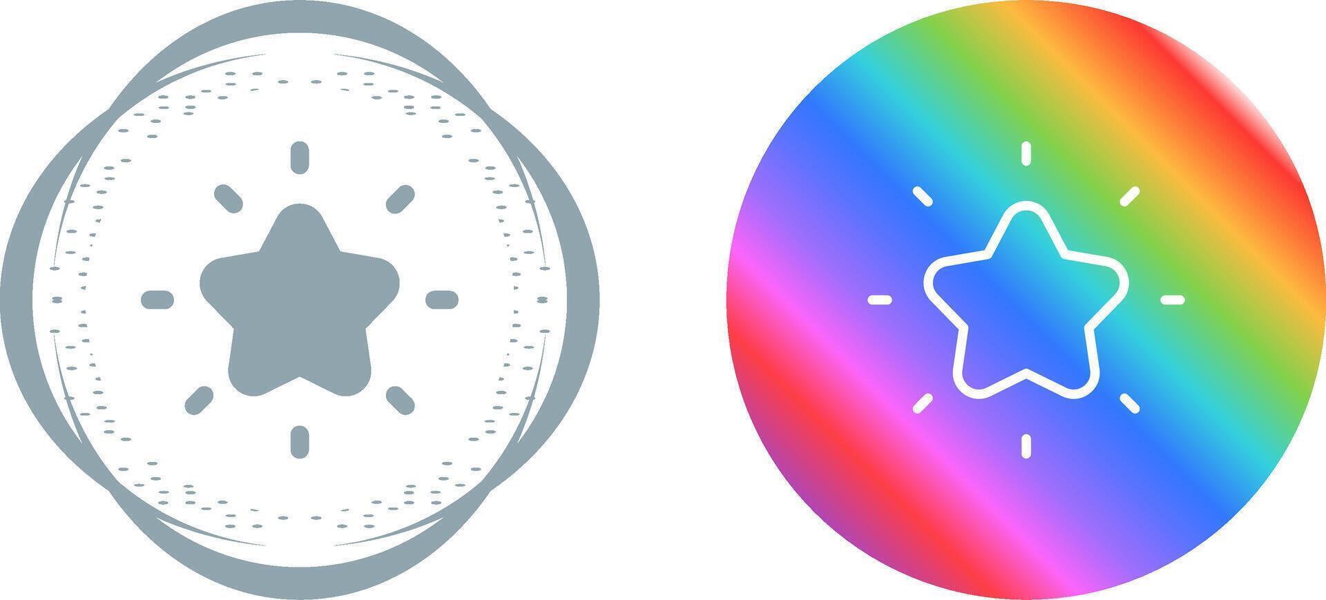 Shining star Vector Icon