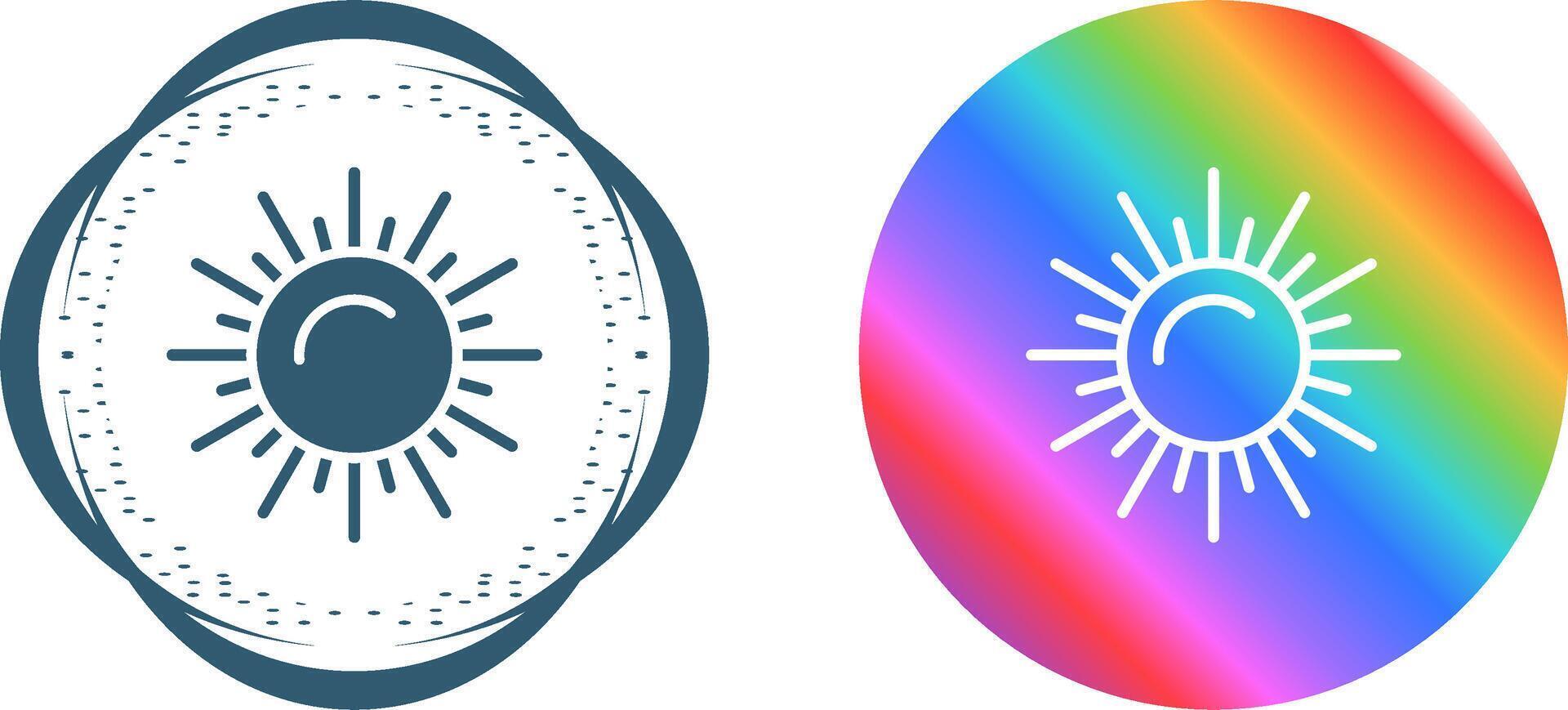 icono de vector de sol