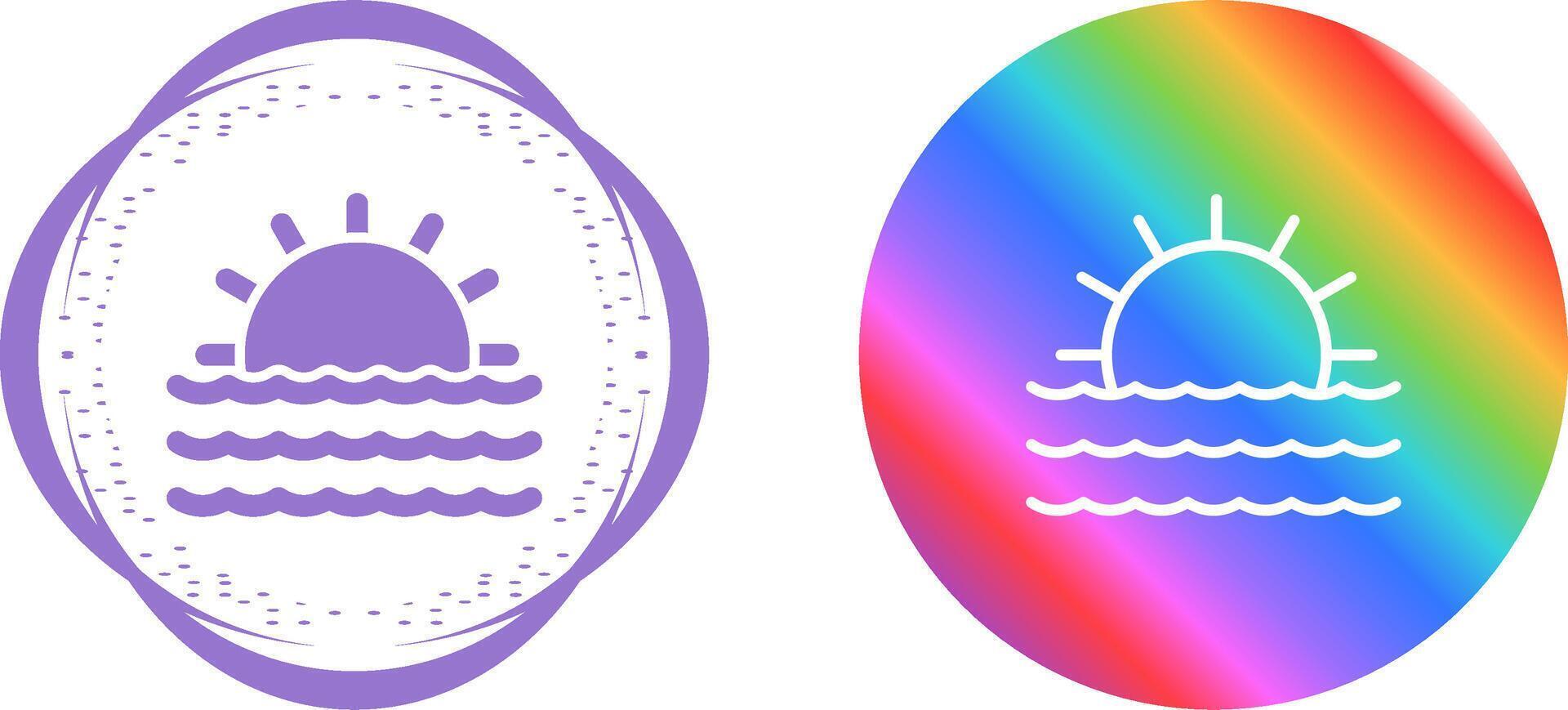 Sunset Vector Icon