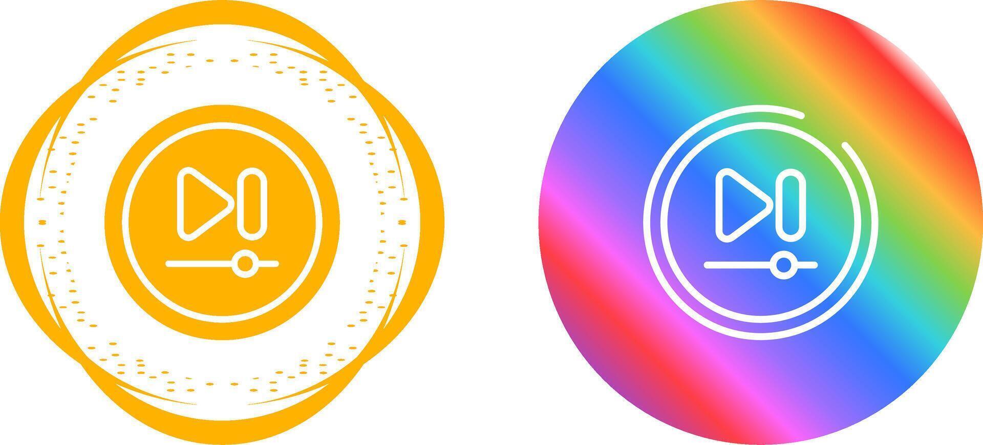 Video Next Track Button Vector Icon