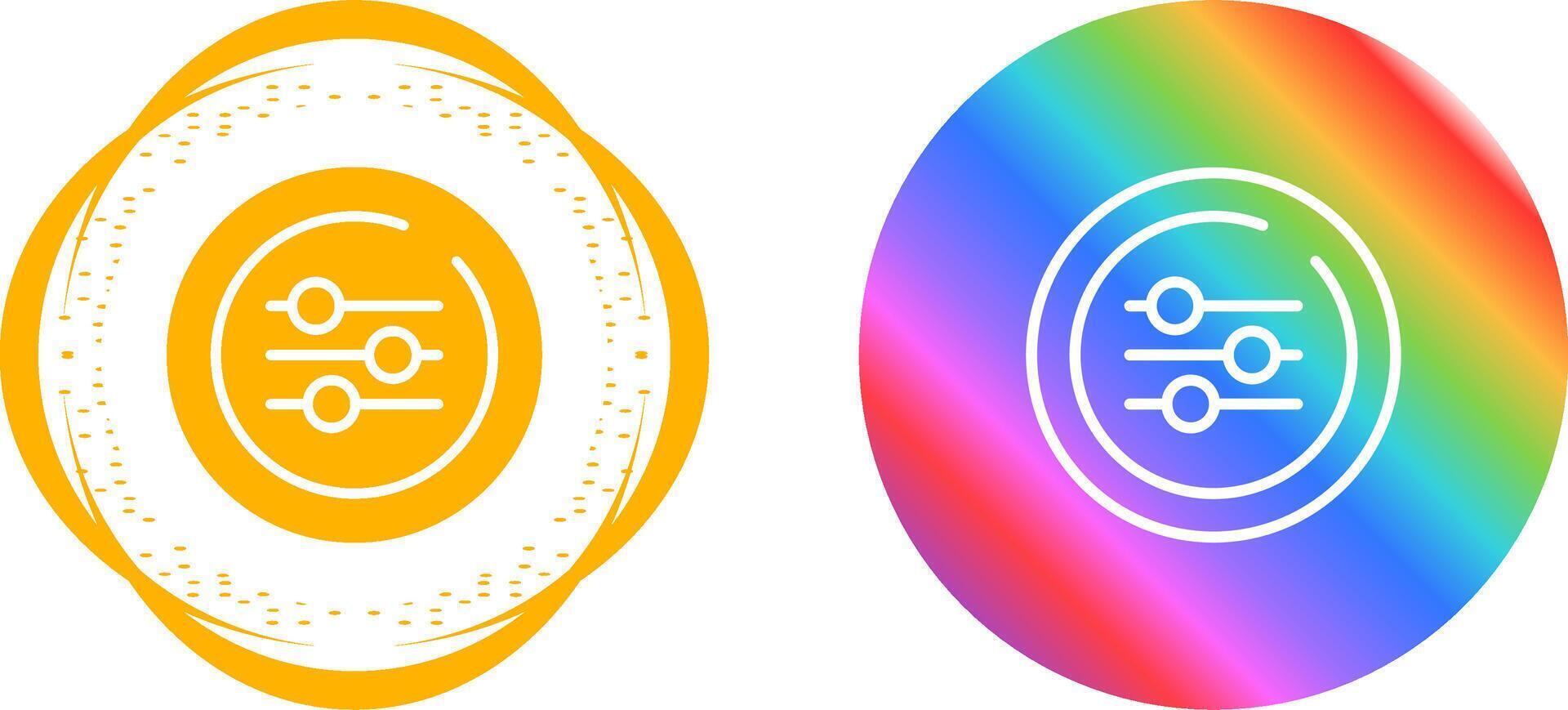 Equalizer Circle Vector Icon