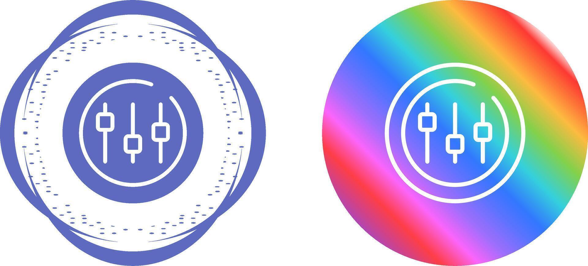 Music Equalizer Circle Vector Icon