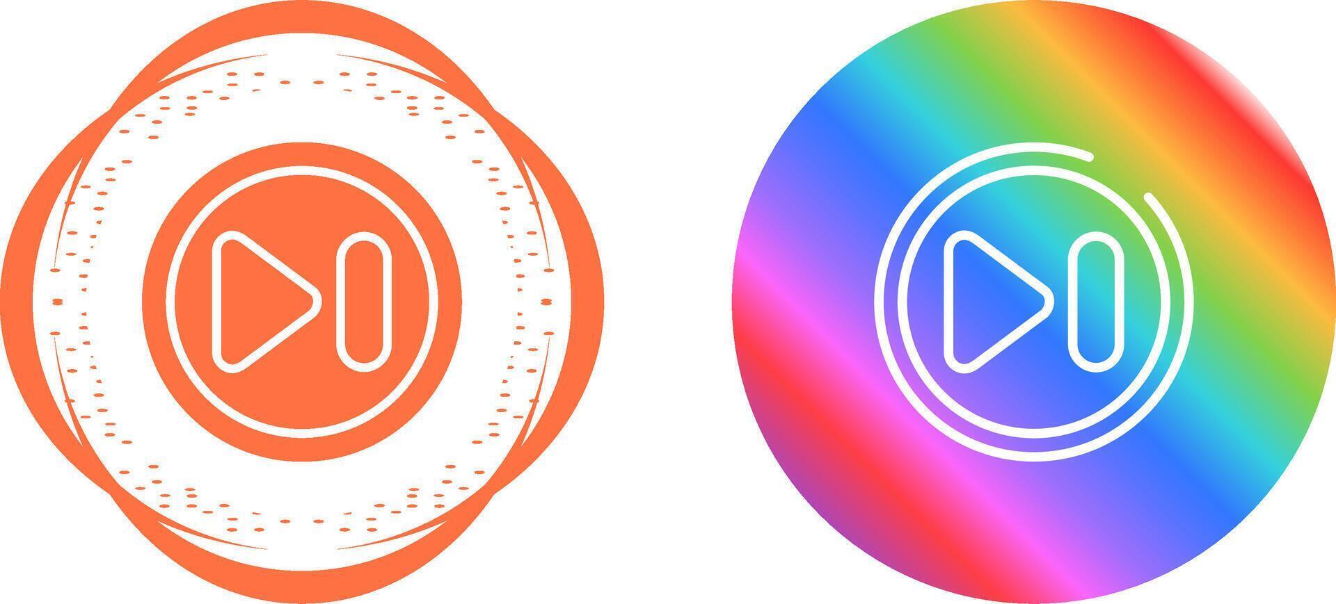Next Track Button Vector Icon