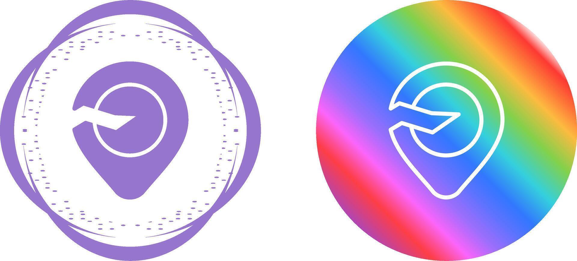 Broken Location Vector Icon