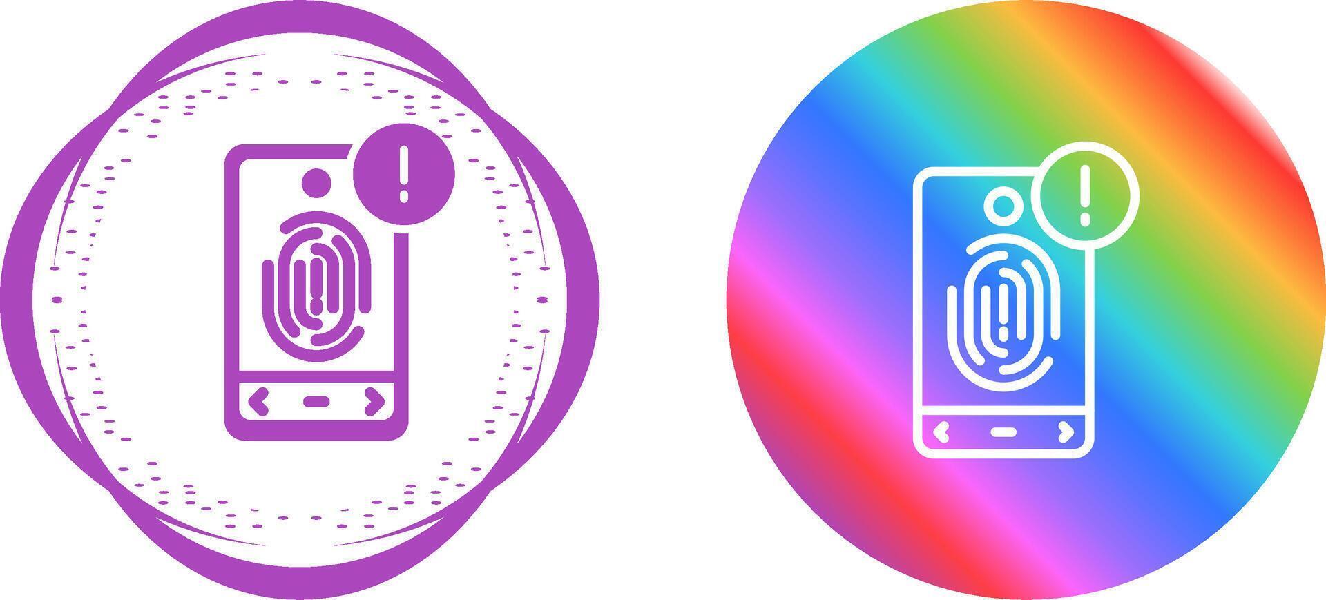 Biometric Identification Vector Icon