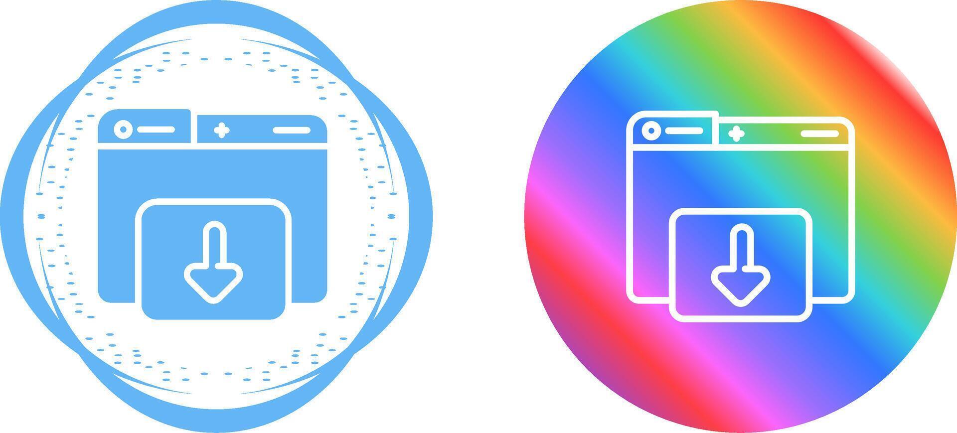 Downloading Vector Icon