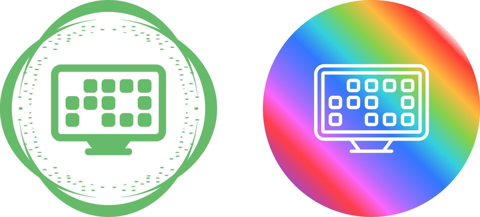 Desktop Vector Icon