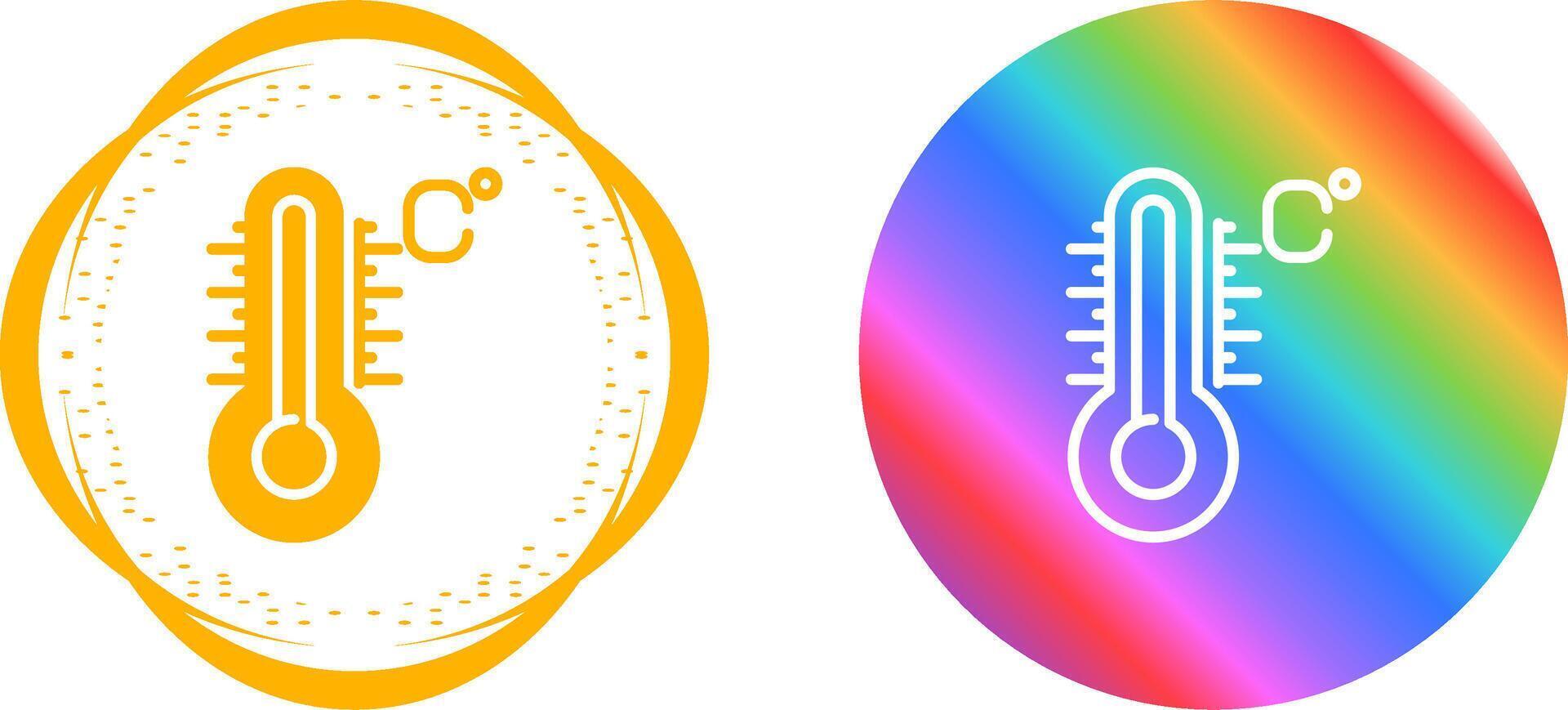 icono de vector de temperatura