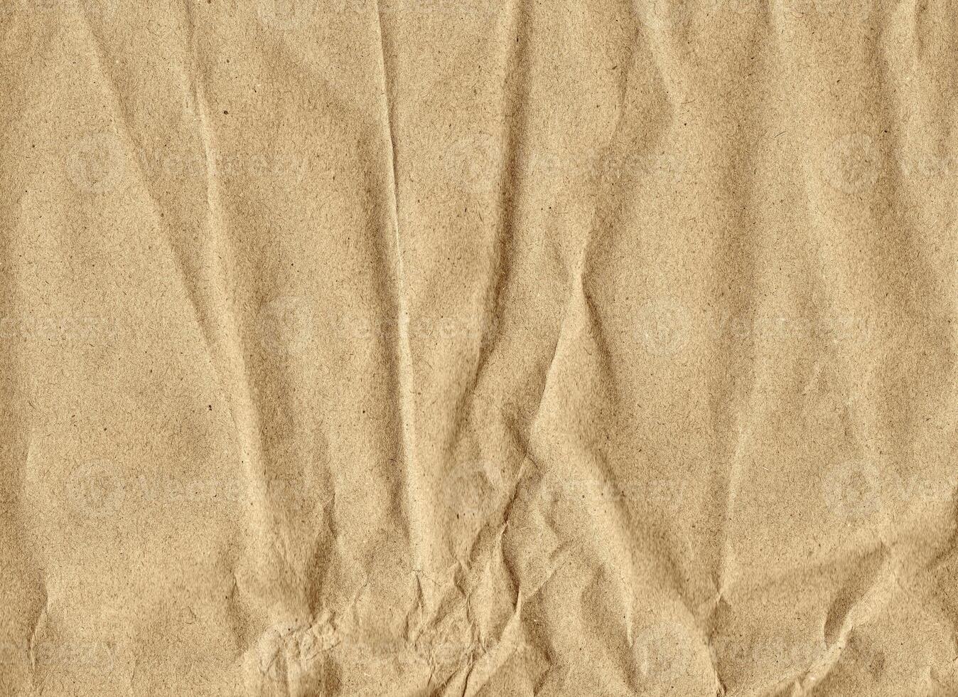 Brown wrinkle recycle paper background photo