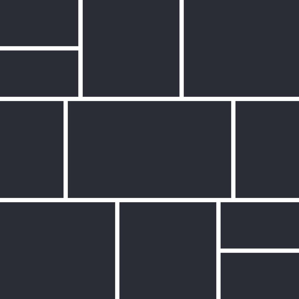 A unique photo collage frame vector