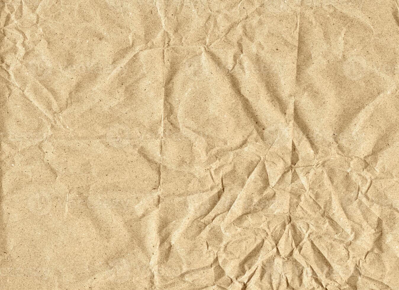 Brown wrinkle recycle paper background photo