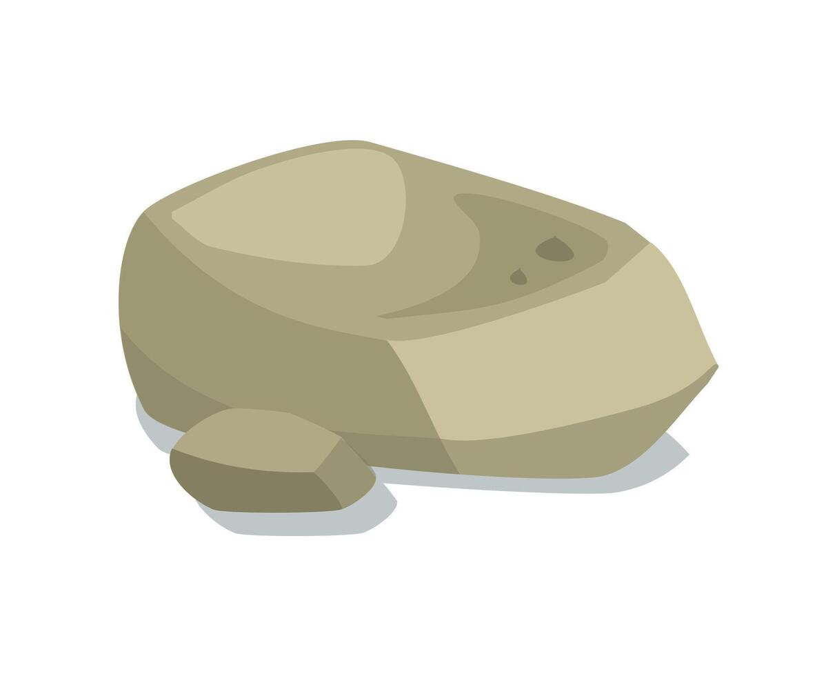 Illustration of a lying stone vector
