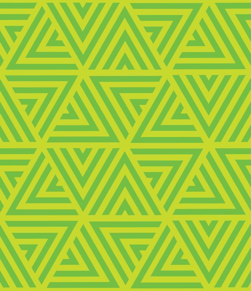 Seamless green pattern of triangles with filling for background and packaging vector