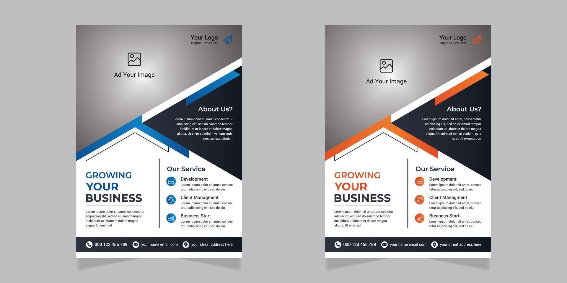 Vector business flyer template creative design