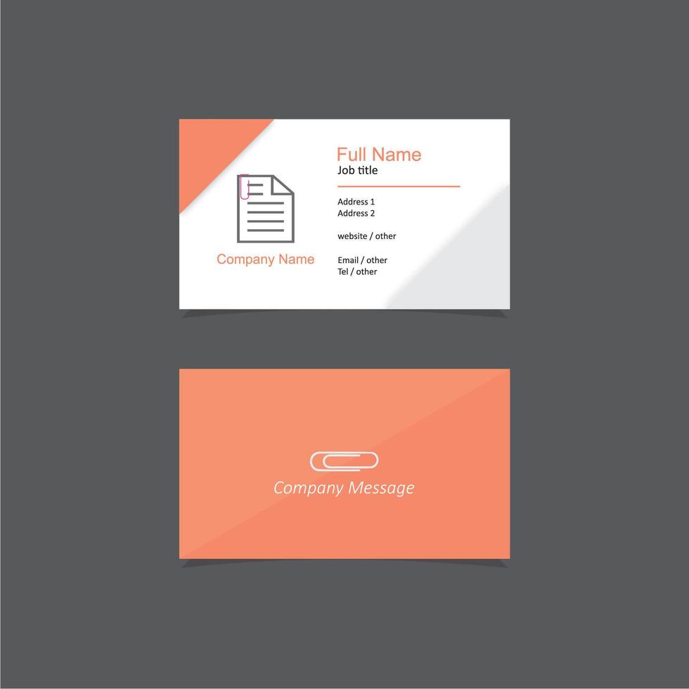 business card vector template