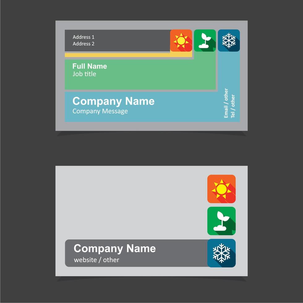 business card vector template