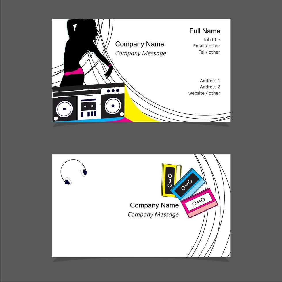 business card vector template